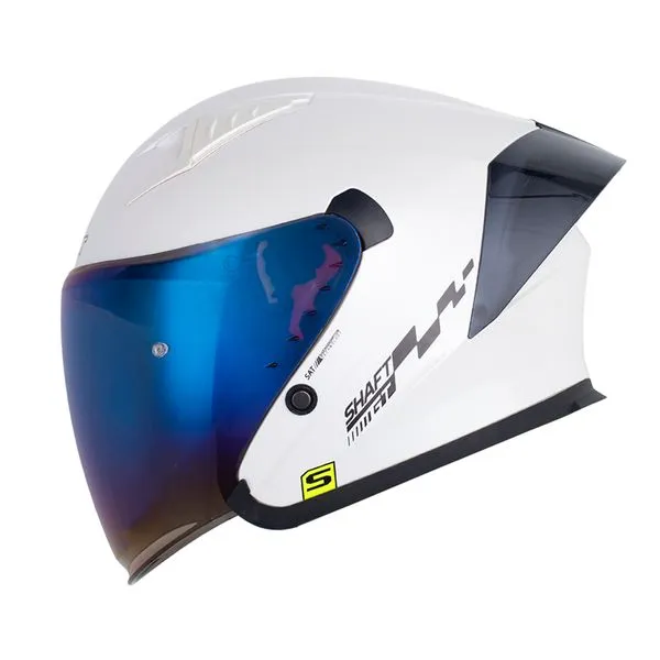 CASCO SHAFT 226 GT SOLID BLANCO PERLA GRIS OSCURO BRILLANTE