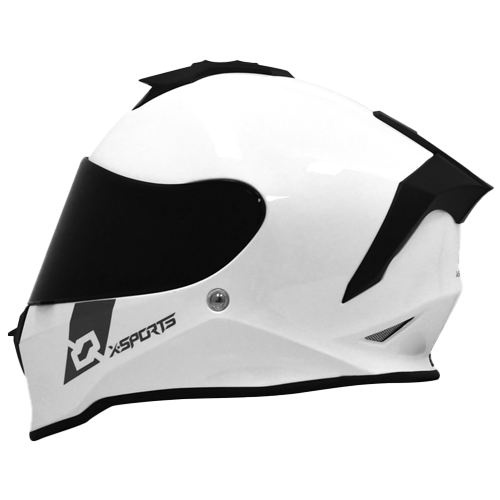 CASCO X-SPORTS V151 SOLID BLANCO BRILLANTE