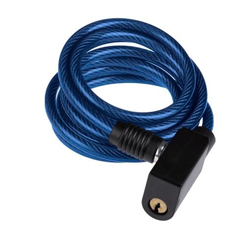 GUAYA GW CANDADO CABLE ESPIRAL LLAVE 6X1500MM AZ