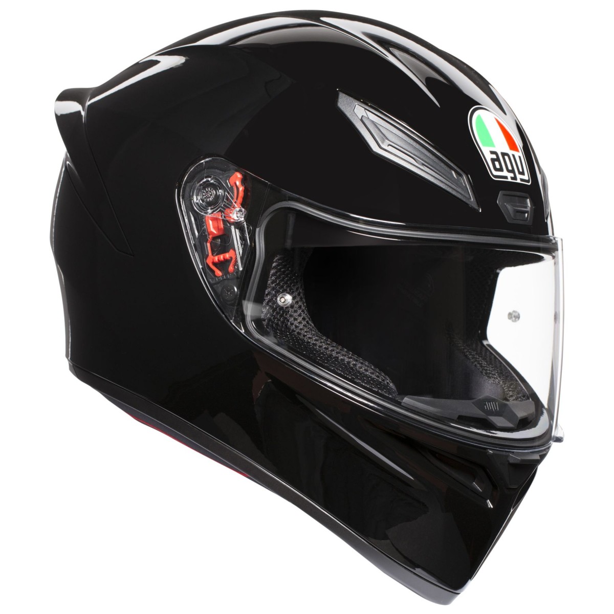 CASCO AGV K1-S MONO SOLID NEGRO BRILLANTE