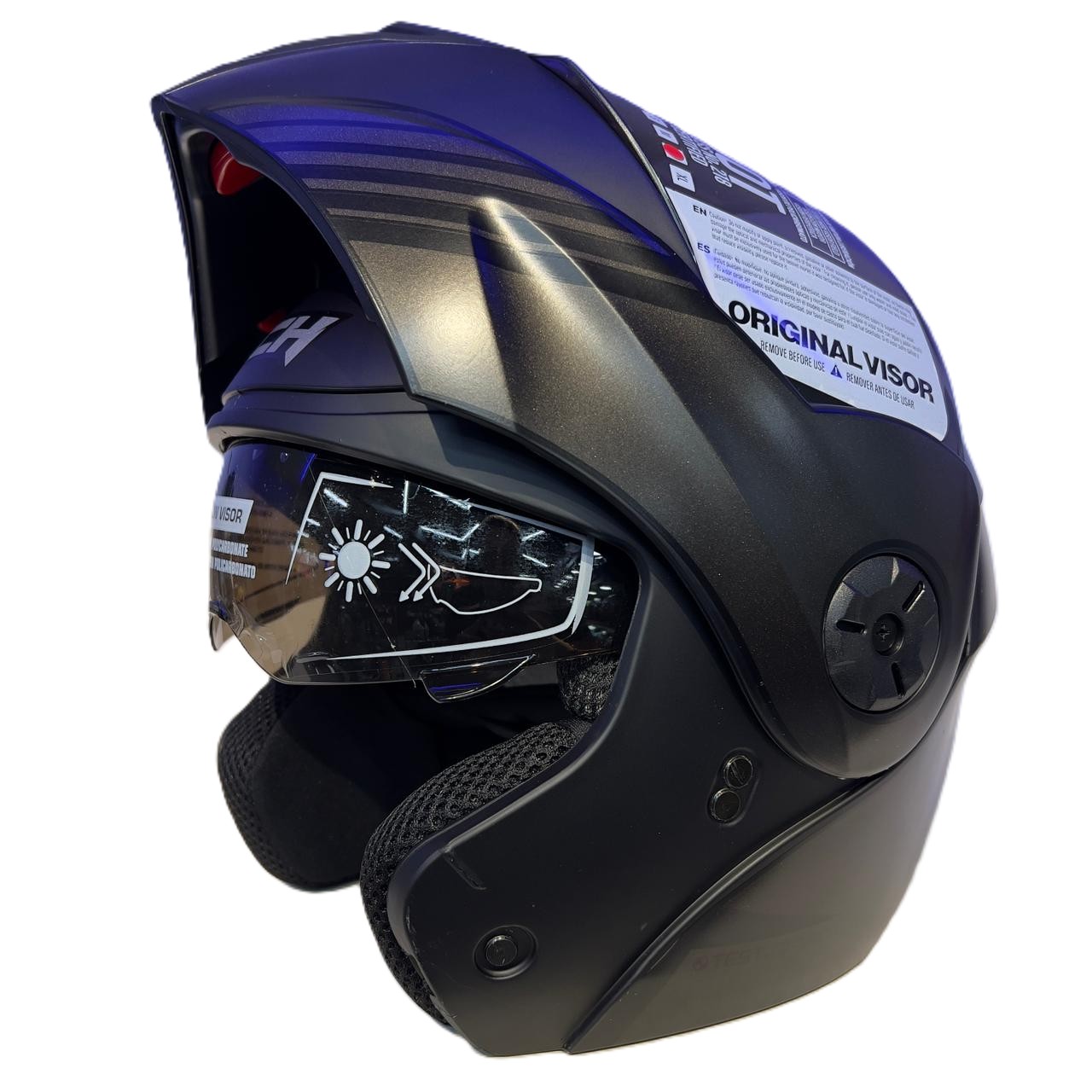 CASCO ICH 451 DTS NEGRO GRIS OSCURO