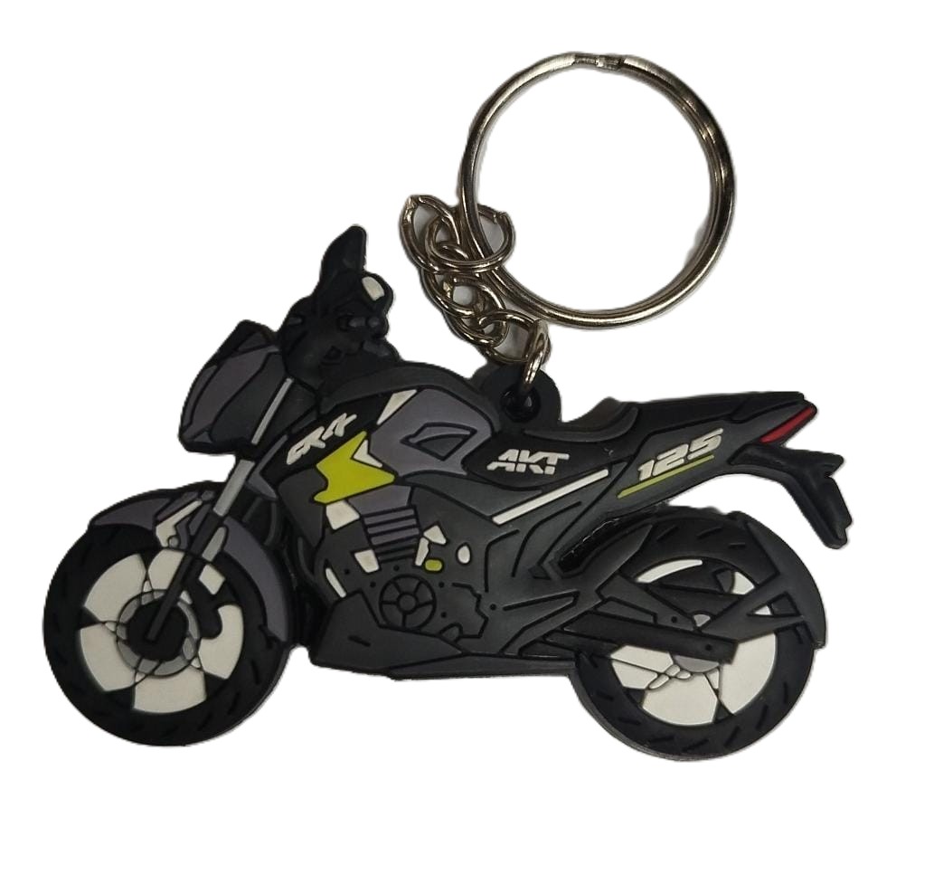 LLAVERO MOTO CR4 GRIS/VD