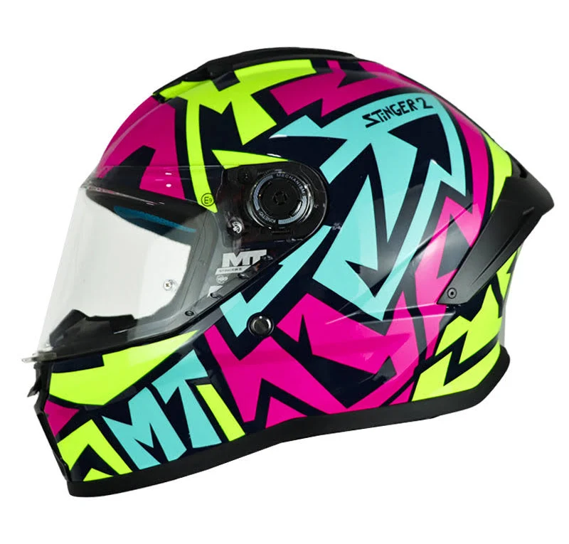 CASCO MT STINGER 2 MELD C8 FC AMARILLO TURQUESA