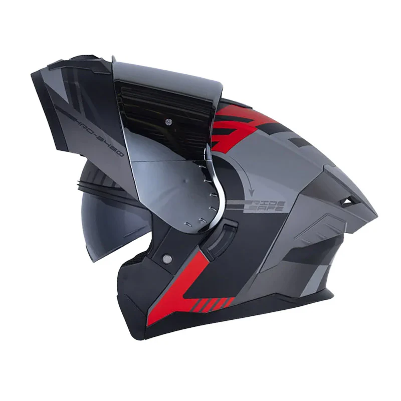 CASCO HRO 3480DV EVO NAWARA GRIS ROJO MATE