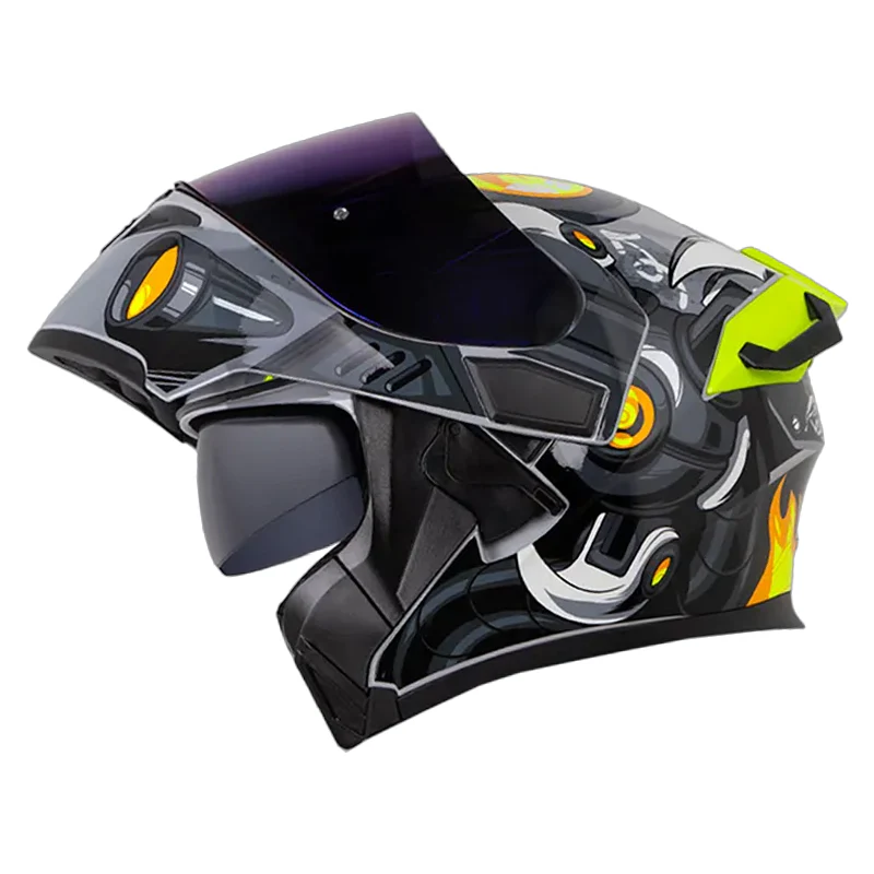 CASCO HRO 3400DV ROBOT GRIS AMARILLO NEON