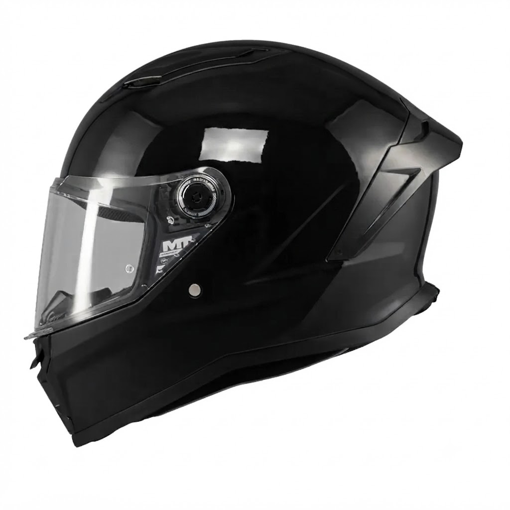 CASCO MT STINGER 2 PURE A1 NEGRO BRILLANTE