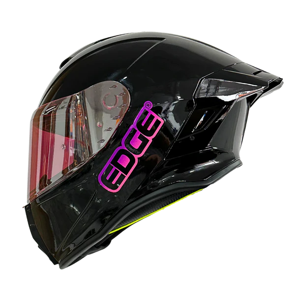 CASCO EDGE SHANGHAI SOLID NEGRO ROSADO BRILLANTE
