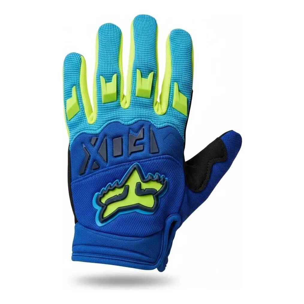 GUANTES FOX KIDS AZUL