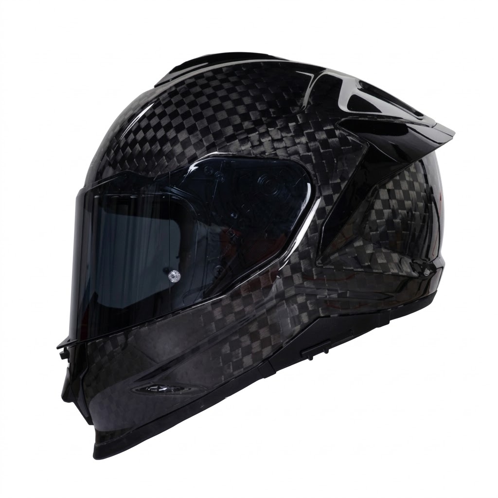 CASCO SMK TITAN CARBON SOLID NEGRO BRILLANTE