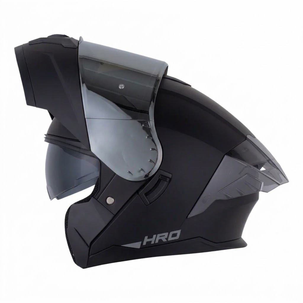 CASCO HRO 3480DV EVO SOLID V2 NEGRO GRIS OSCURO MATE