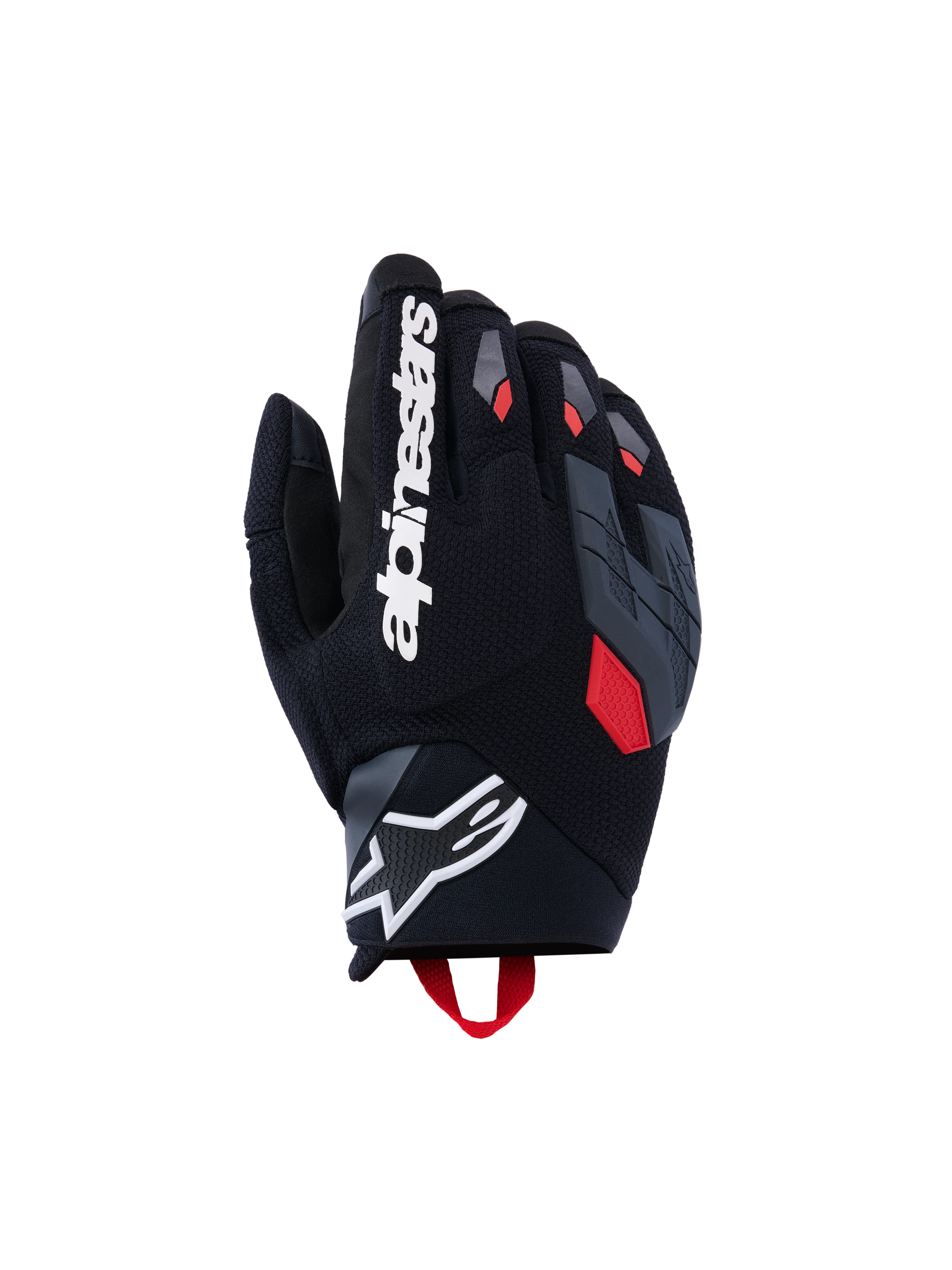 GUANTES ALPINESTARS DURACK NEGRO GRIS OSCURO ROJO