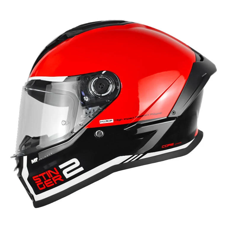 CASCO MT STINGER 2 CORE B5 NEGRO ROJO BRILLANTE