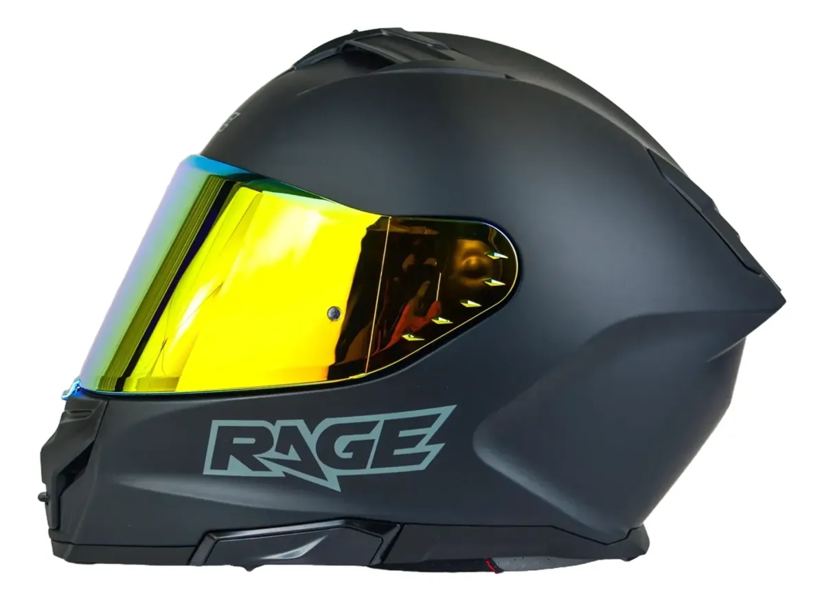 CASCO RAGE RS200 RACING SPIRIT NEGRO MATE