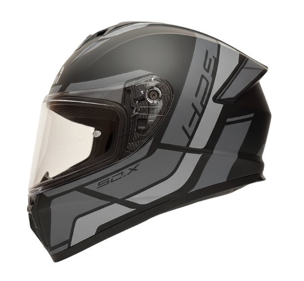 CASCO GIVI H50X GRIS PLATA NEGRO MATE